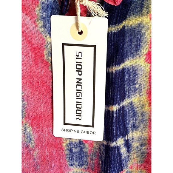 SHOP NEIGHBOR Floral Ruffle Dress Size Small NWT‎ Off The Shoulder Adjustable - Picture 6 of 9